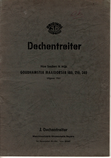 Afbeeldingen van Dechentreiter 180-210-240